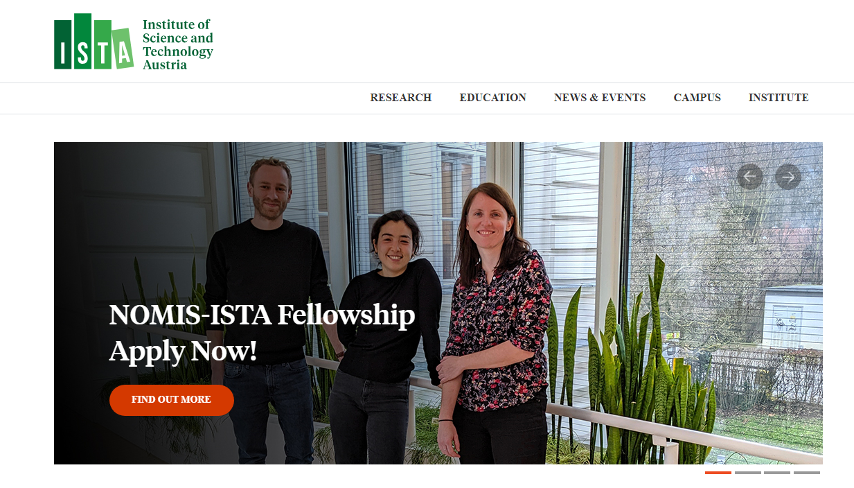NOMIS-ISTA Fellowship 2024-25 NOMIS-ISTA Fellowship 2024-25