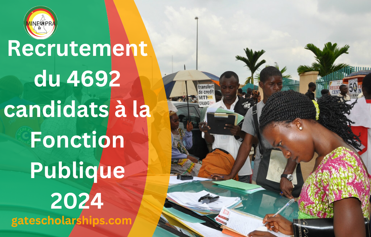 Cameroun : Recrutement du 4692 candidats à la Fonction Publique 2024 Recrutement du 4692 candidats à la Fonction Publique 2024
