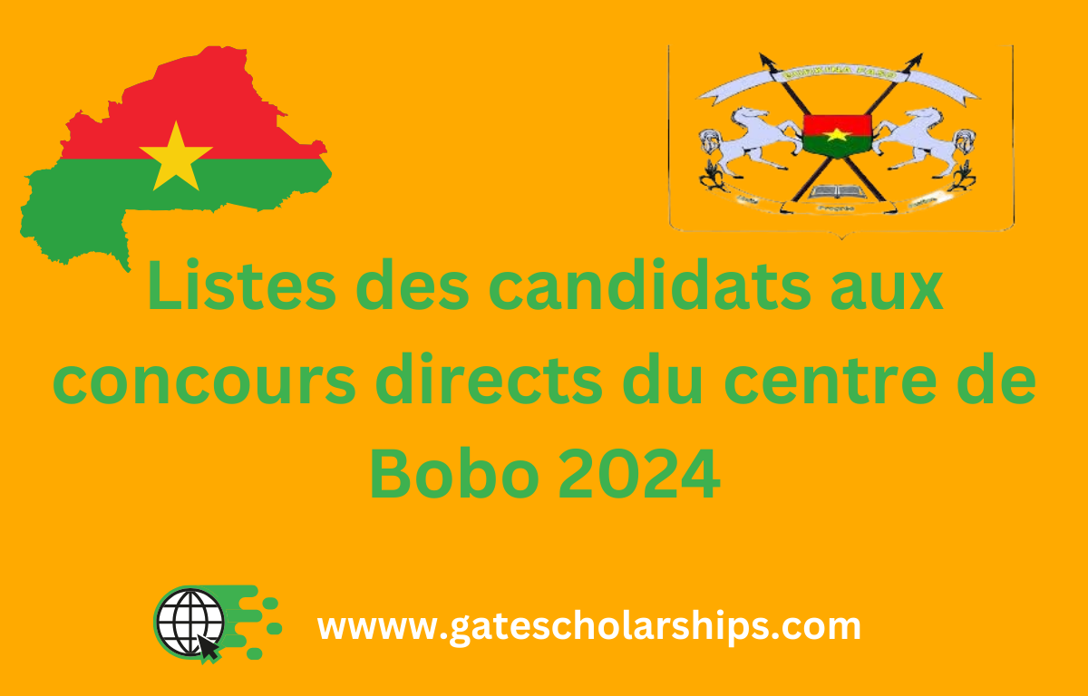 Burkina Faso: Listes des candidats aux concours directs du centre de Bobo 2024 Burkina Faso: Listes des candidats aux concours directs du centre de Bobo 2024