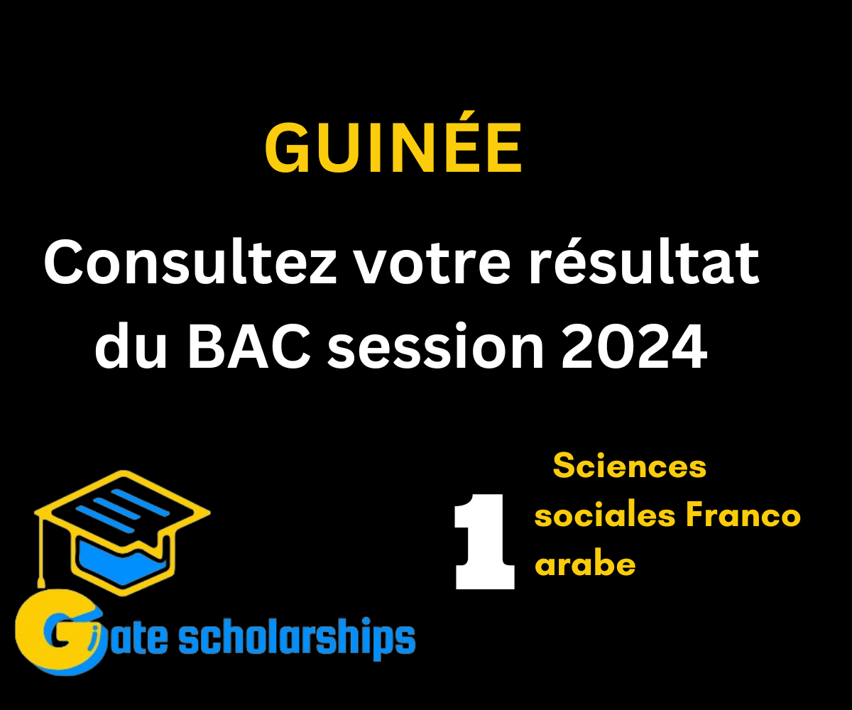 Guinée: Consultez votre résultat du BAC session 2024 Sciences sociales Franco arabe sur dgecsresultats.com Consultez votre résultat du BAC session 2024 Sciences sociales Franco arabe
