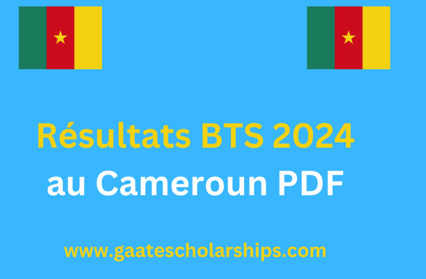 Résultats BTS 2024 au Cameroun PDF