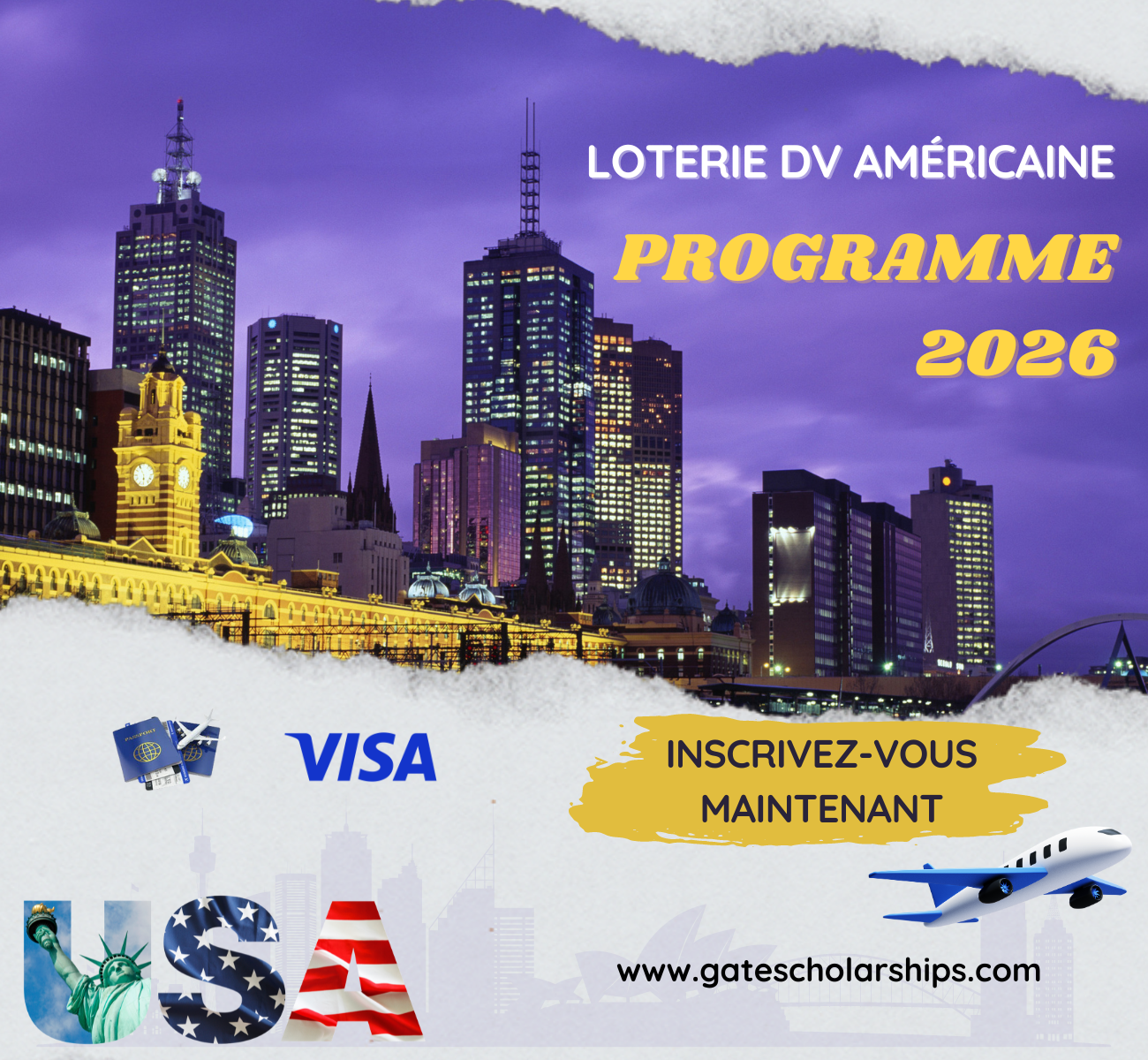 Inscription à la DV Lottery 2026 – Inscriptions Ouvertes sur dvprogram.state.gov Inscription à la DV Lottery 2026